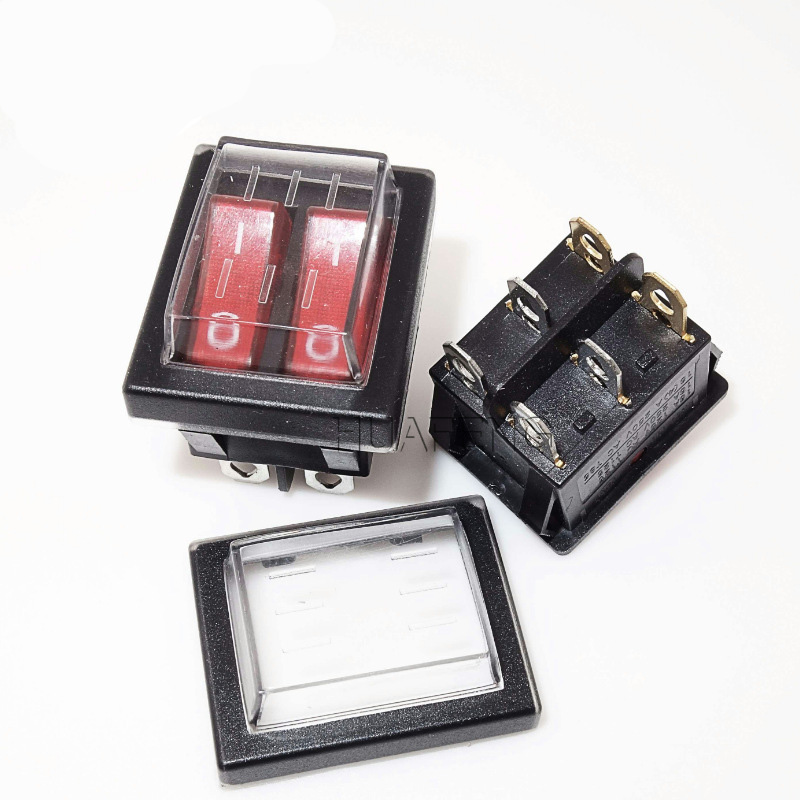 DENO Waterproof kcd3 button illuminated rocker switch 6 Pins ON OFF 20A 125V 16A 250V