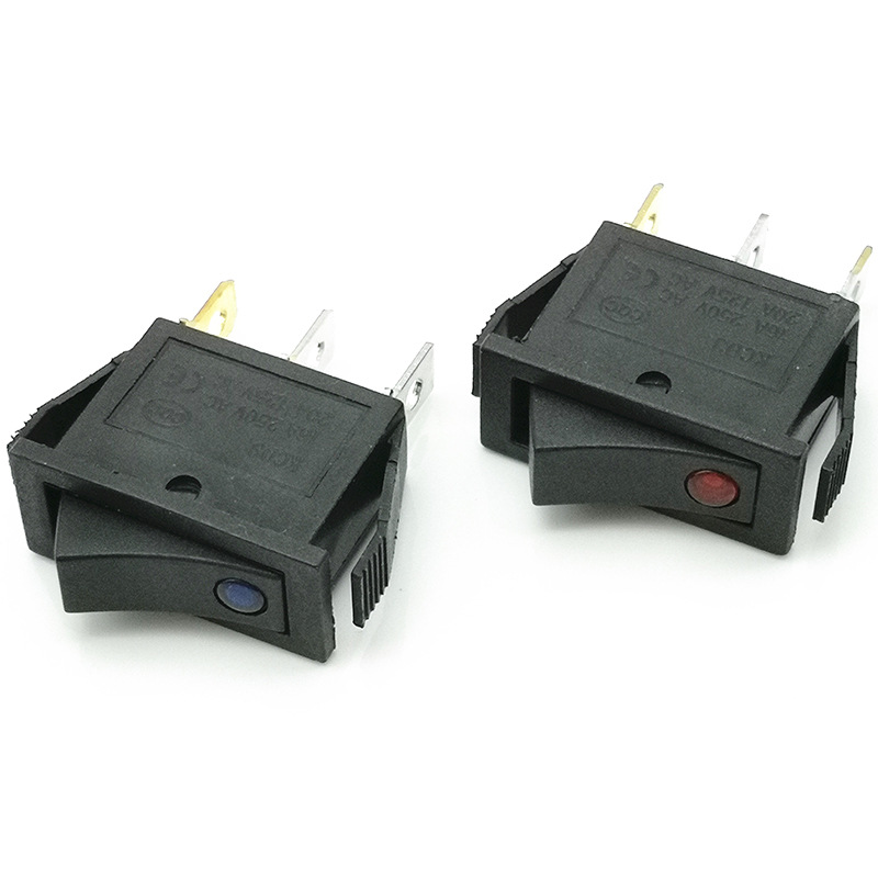 rocker switch diagram DENO LED Switch 3 pins ON-OFF Rocker Switch 12V led rocker switch  with dot