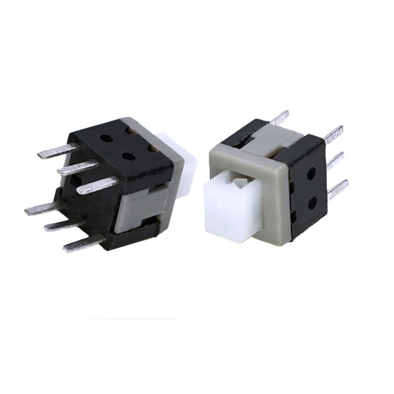 Self Locking Switch Supplier 5.8*5.8 7*7 8*8 8.5*8.5 12*12 Self Locking Switch Self-locking push button switches Smart Electronics Lock/Non Lock SPDT