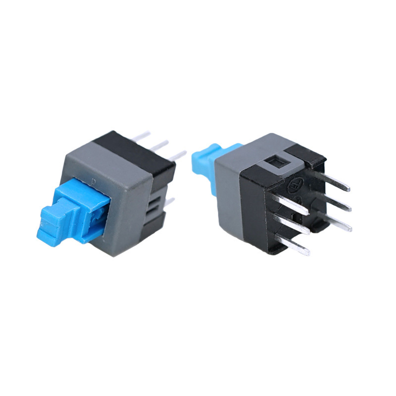 Cheap Self Locking Switch Supplier self locking switch benefits  7*7*12 Latching Push Button Switch 6 Pin DIP Vertical