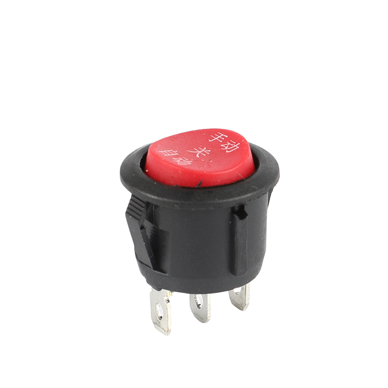 DENO Round Snap Black ON-OFF 3 Pin Rocker Switch For Car Auto Boat Household Appliances