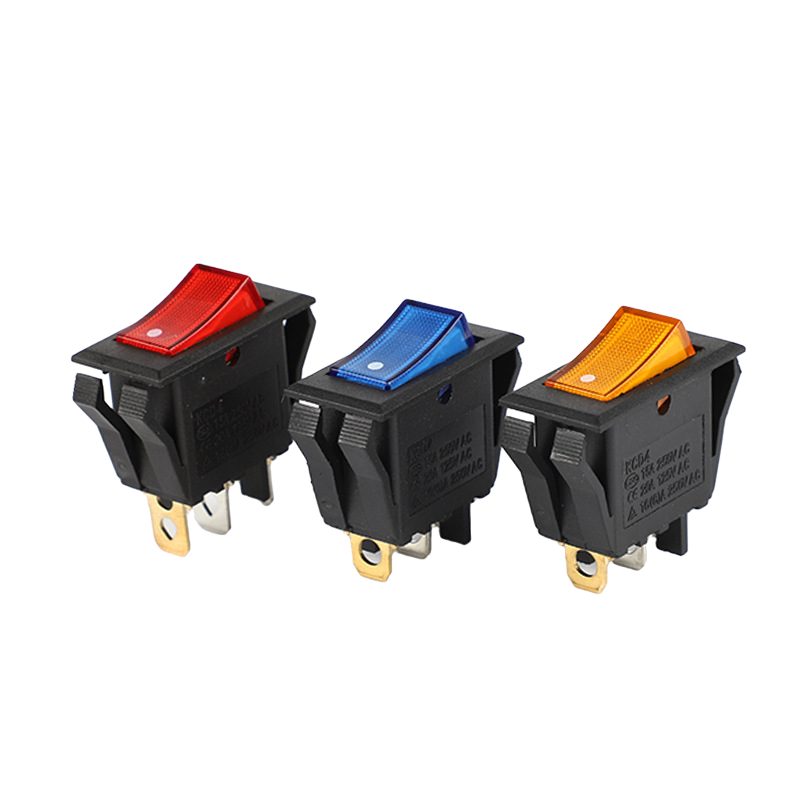 DENO KCD4 16A 250V 20A 125V DPST boat switch 3 pin Magnetic Electromagnetic Switch SOKEN RK1-05 illuminated mini rocker switch