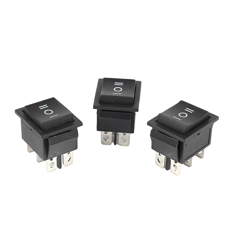 DENO T105 10A/16A 250V 6PIN 3 Positions red mini rocker switch on off for equipment or appliance
