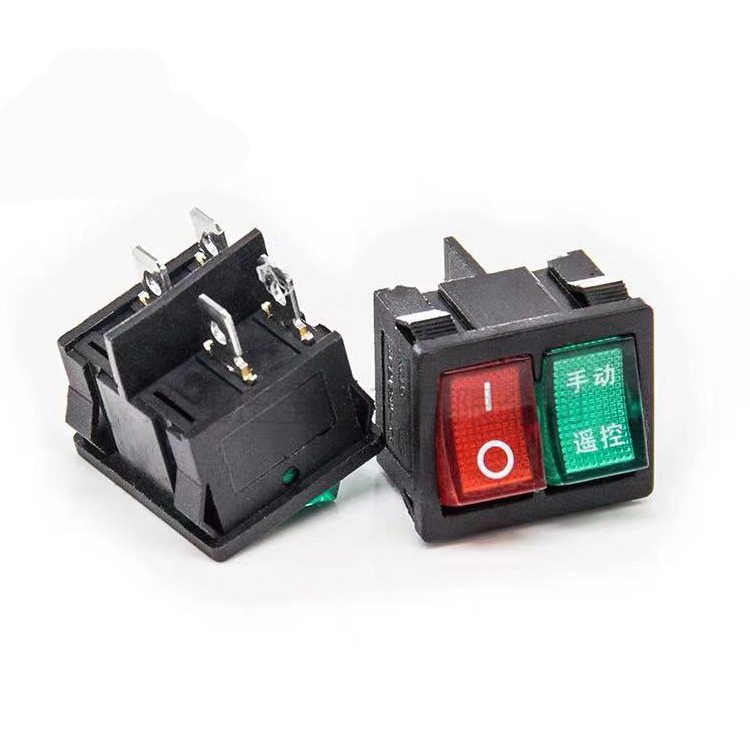 6A/250VAC, 10A/125VAC ON OFF rocker switch Rocker switch with 4 pins