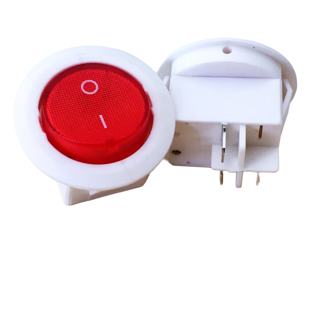 Overload Switch Factories Round rocker switch with light circuit breaker protection