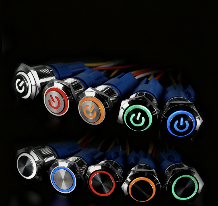 Waterproof system for metal push button s...