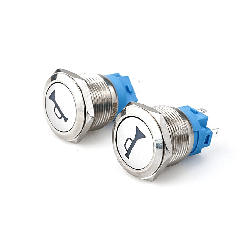 illuminated momentary push button car horn switch