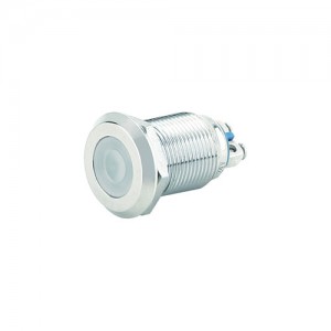 Two-color three-color LED waterproof metal signal light indicator light 12mm/16mm small power supply light strip line